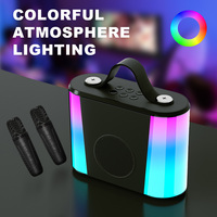 Altavoz Inalámbrico para Karaoke con Dos Micrófonos, Ideal para Instructores de Fitness, Clases de Baile y Eventos al Aire Libre