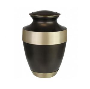 Urne funéraire en métal de luxe pour cendres humaines adultes, décorative, commémorative, fournisseur en gros, options OEM disponibles. - Product Image 5