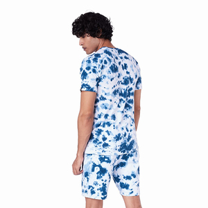 Top quality Tai Dai Men's Summer <b>Set</b> Pullover Two Piece T Shirt Shorts <b>Set</b> With Customized Printed Design And Size custom OEM - Product Image 3