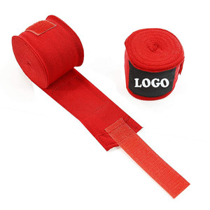 Envolturas de mano de boxeo al por mayor vendajes para entrenamiento Color negro Envoltura de mano cómoda y transpirable con diseño y tamaño personalizados - Product Image 1