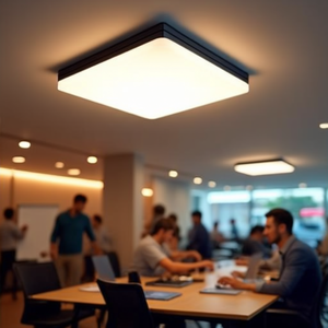 Planar L <b>Surface</b>-<b>Mounted</b> Ceiling <b>Light</b> Neutral White 24V DC 5x3 W Black Frame by L&S - Product Image 3