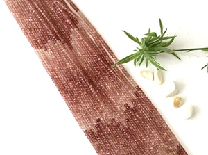 Cuentas Facetadas de Cuarzo Fresa, 1 Hilo de Cuentas de Piedras Preciosas para la Elaboración de Joyería Fina - Product Image 4