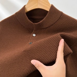Business Casual Men's Solid Color Long Sleeve O-Neck Knit <b>Sweater</b> Daily Warm <b>Sweater</b> for Autumn and Winter Season - Product Image 2
