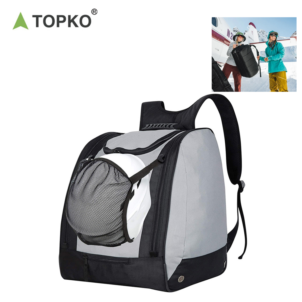 Сумка для хранения лыж TOPKO, легкий и прочный рюкзак для лыжных ботинок, водонепроницаемая дорожная сумка, рюкзак для лыжного шлема
