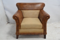 Sofá Reclinable Individual de Cuero Chesterfield Moderno de Alta Gama para Sala de Estar, con Respaldo Alto, Masaje y Funda Extraíble, Ideal para Villa o Comedor