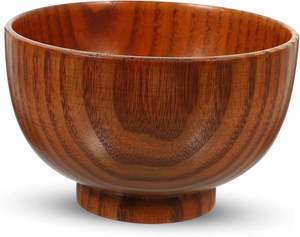 Cuenco de madera artesanal grande de primera calidad, centro de mesa Natural de madera de acacia de estilo de diseño de lujo y decoración rústica para comida, sopa o ensalada - Product Image 5