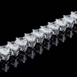 Diamante Moissanite Pulsera DE TENIS antigua 925 Plata Diamante Moissanite Pulsera Joyería más fina Joyería de diamantes por Zubeda Gems - Product Image 6