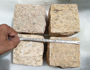 Vàng Granite <span class=keywords><strong>Cube</strong></span> Cobble lát đá tự nhiên ngoài trời cảnh quan vườn vỉa hè Con Đường bán buôn đường lái xe đậu xe - Product Image 5