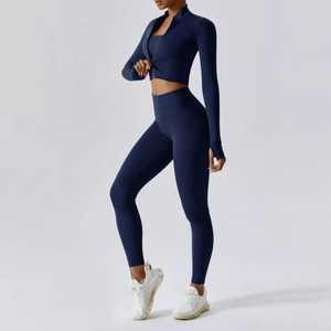 Mallas de entrenamiento OEM más vendidas pantalones de gimnasio ajustados de compresión para mujer - Product Image 3