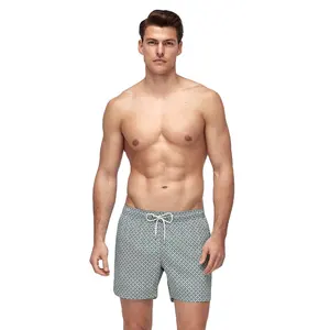 OEM ODM-pantalones cortos de baño personalizados para hombre, tela de malla supersuave para ropa, marcas en los precios al por mayor