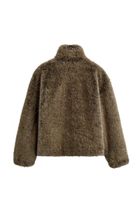 Chaqueta Cortavientos con Capucha para Hombre, Impermeable, con Bolsillos con Cremallera, Forro Transpirable, Aislamiento de Lana Térmica, Ajuste Ergonómico para - Product Image 4