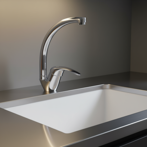 Grifo Mezclador Monomando Cromado Pulido CITY SCARUB1466CR para Fregadero de Cocina - para Idro Bric - Product Image 3