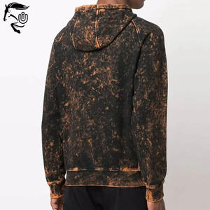 Sudadera con capucha extragrande de algodón 100% lavada con ácido personalizada para hombre, bolsillos funcionales con hombros caídos pesados para impresión Digital de invierno - Product Image 2