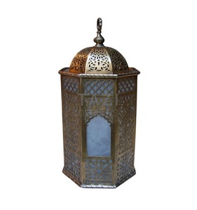 Metal Gold Color Hanging <b>Lantern</b> Customized Size And Shape Hanging <b>Decorative</b> <b>Lantern</b> For Wedding Party And Event Use - Product Image 1
