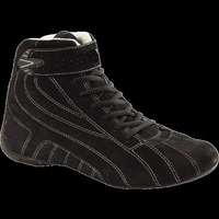 Bottes de course mi-mollet en cuir imperméables à embout d'acier pour karting, style mode, haute qualité, prix abordable
