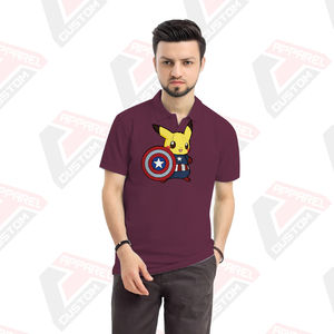 เสื้อโปโลผู้ชายแบบพรีเมี่ยมสำหรับใส่สบายมีสไตล์เป็นมิตรกับสิ่งแวดล้อมผ้าสำหรับปักผ้าบาติกผ้าลูกฟูกผ้ายีนส์ฤดูร้อน - Product Image 6