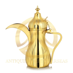 Dallah ชุดตั้งโต๊ะสแตนเลสงานทำมือสุดหรูดีไซน์โดดเด่นพร้อมกระจกสีเงินขัดเงาสำหรับชากาแฟ - Product Image 4