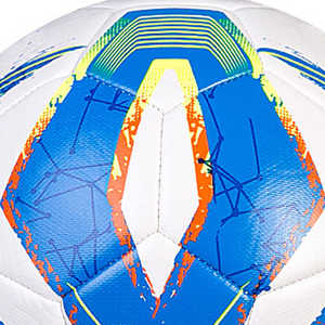 Balón de fútbol de tamaño 5 personalizable al por mayor, Balón de entrenamiento duradero de cuero PU colorido con costura a máquina, proveedor OEM - Product Image 6