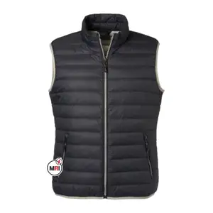 Work Clothes Custom Printed LOGO Men's Advertising Thick Hooded Down Cotton Couples Sleeveless Jacket Puffer Vest