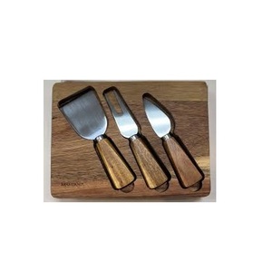 Juego de cuchillos de madera y acero inoxidable para mantequilla, juego de herramientas para queso, con mango, venta - Product Image 5