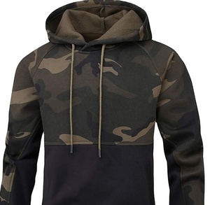 ชุดลำลองมีฮู้ดผสมสองสีสำหรับผู้ชาย,เสื้อกีฬาลำลองมีฮู้ดหลายสี - Product Image 2