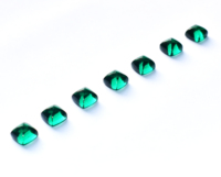 Cabochons en émeraude de laboratoire Sugarloaf, toutes tailles disponibles, cabochons verts de laboratoire à dos plat pour bijoux et artisanat en cristal