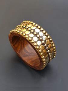 Auténtico brazalete de moda de madera de Koa hawaiana hecho a mano pulsera de madera de Koa rizada Premium para hombres duradero y elegante - Product Image 2