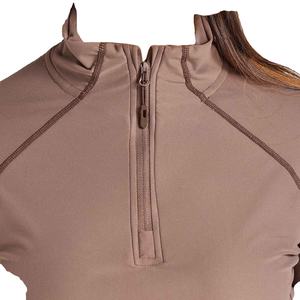 Costume équestre vintage de luxe en maille unie à manches courtes pour femme, coupe ajustée, avec boutons, service OEM personnalisé, vente en gros - Product Image 4