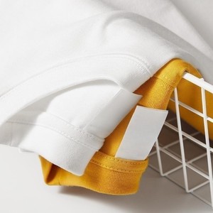 100% algodón de manga larga sólido primavera Casual alta calidad hombre Tops ropa clásica camiseta para hombres - Product Image 3