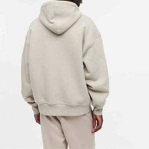 Toutes les tailles 100% Cotton 380G Heavy Weight Cotton High Quality Puff Printing Basics Winter Men's Hoodies Sweatshirts Streetwear - Product Image 3