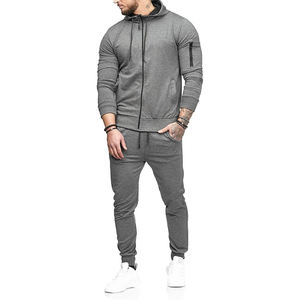 Moda para hombre Gym Wear Chándal Invierno Jogger Conjunto de dos piezas Traje de entrenamiento Traje deportivo - Product Image 1