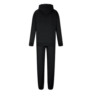 Custom Plain Hip Hop Heavyweight Cotton Essential Boxy Sudadera con capucha con pantalón 400gsm Ropa Sweatsuit Unisex Chándal para hombres - Product Image 2