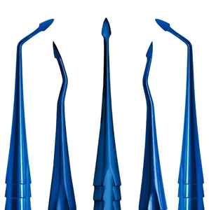 Medicab Surgical Professional Instrumentos dentales certificados CE de alta calidad Juego de 5 piezas Garantía de 4 años Acero inoxidable azul - Product Image 2