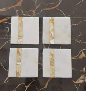 ที่รองแก้วแม่ลูกมุกแบบฝังตามสั่งขนาดทำด้วยมือระดับพรีเมียมเป็นมิตรกับสิ่งแวดล้อม - Product Image 4