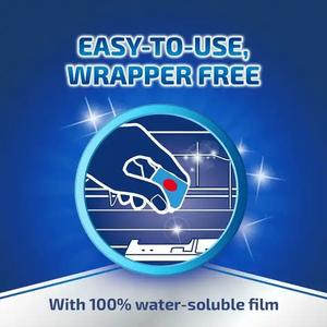 100% Soluable Solid Dishwashing Detergents <b>Bleach</b> Finish Power Essential Dishwasher Tabs Lemon Pack of 100 for All Dishes - Product Image 3