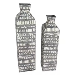 ชุดแจกันดอกไม้เหล็ก2ชิ้นขนาดตามสั่งใหม่ตกแต่งโต๊ะสำหรับบ้านห้องรับแขกโรงแรมห้องโถง - Product Image 1