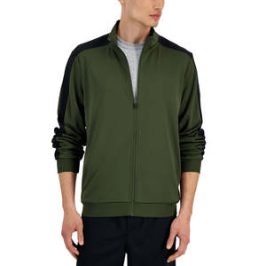 Giacca Sportiva da Uomo Id Ideology in Maglia Traspirante con Cappuccio Staccabile e Chiusura con Zip, Verde, Taglia 3XB, per l'Autunno - Product Image 1