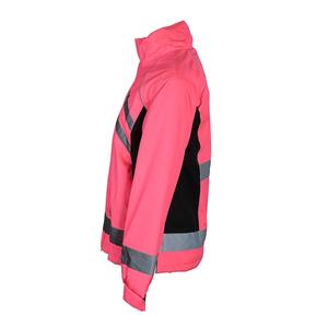 Women's <b>Fluorescent</b> Pink High Visibility Reflective Safety Jacket Polyester Insulated Waterproof Reflective <b>Clothing</b> - Product Image 4