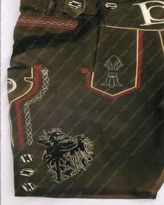 Oktoberfest bávaro, traje de cuero Real para hombre, bordado corto marrón, impermeable, transpirable, ligero, botón, modelo de cierre de mosca - Product Image 6