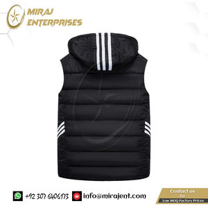 Invierno más chaleco grande sombrero chaleco desmontable descarga Parka abrigo para hombres Unisex cálido grueso chaquetas sin mangas hombres - Product Image 3