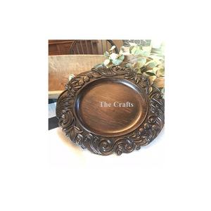 Assiette de dessous en bois au design fabuleux avec assiette de chargeur de créateur de la plus grande qualité pour la vaisselle et l'hôtellerie - Product Image 1