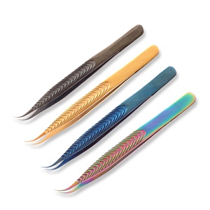 แหนบขนตาตามหลักสรีรศาสตร์ที่มีด้ามจับที่สะดวกสบายความแม่นยำสูงและปลายเรียวสำหรับการกำจัดขนคุด - Product Image 5