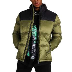 Veste en duvet métal liquide OEM de haute qualité pour hommes, chaude pour l'hiver avec capuche, logo personnalisé sur le devant, style formel - Product Image 1