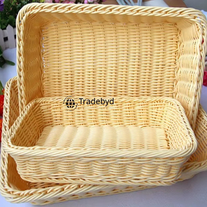 Tradebyd Cestas de mimbre sostenibles Eco Chic Contenedores de almacenamiento decorativos hechos a mano - Product Image 3