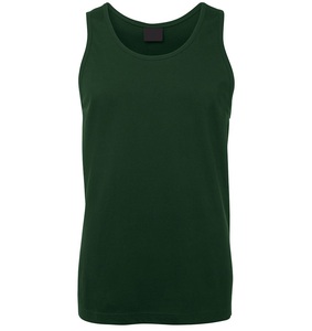 เสื้อกล้ามออกกำลังกายแขนกุดสำหรับผู้ชายผ้าคอตตอนสีดำ - Product Image 4