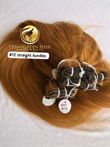 Extensions de cheveux vierges de temple indien à cuticule simple alignée de 22 pouces Cheveux Remy droits #12 couleur exportation fournisseur en gros - Product Image 6