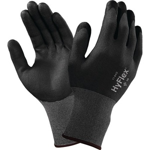 ANSELL HyFlex 11-840 Disposable Gloves Size 8 Black/Grey EN 388 PPE Category II Pack Size 12 - Product Image 1