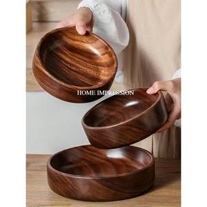 Bol en bois d'acacia fait à la main, écologique, jetable, taille et couleur personnalisables, origine Inde, pour la cuisine et la restauration, prix bas - Product Image 2