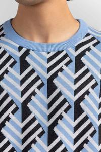 Suéter de Punto de Manga Larga con Cuello Redondo 100% Algodón para Hombre, Estilo Informal para Invierno - Product Image 6