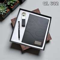 Ensemble combiné 3 en 1, coffret cadeau d'entreprise pour Noël, porte-clés, agenda et stylo, fait main, personnalisé, prix comparatif